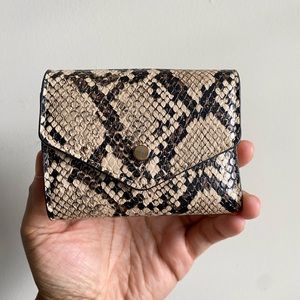 Faux Snake Skin Wallet